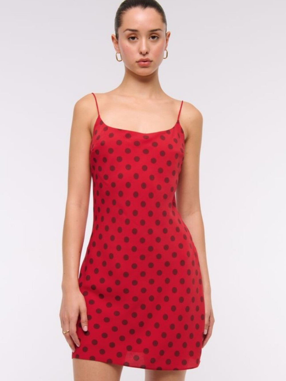 Abercrombie & Fitch Julia Red Polka Dot Mini Slip Dress - Women NWT